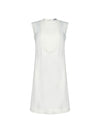 Vestido curto smoking - Off White