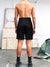 Shorts cintura alta Una - Preto